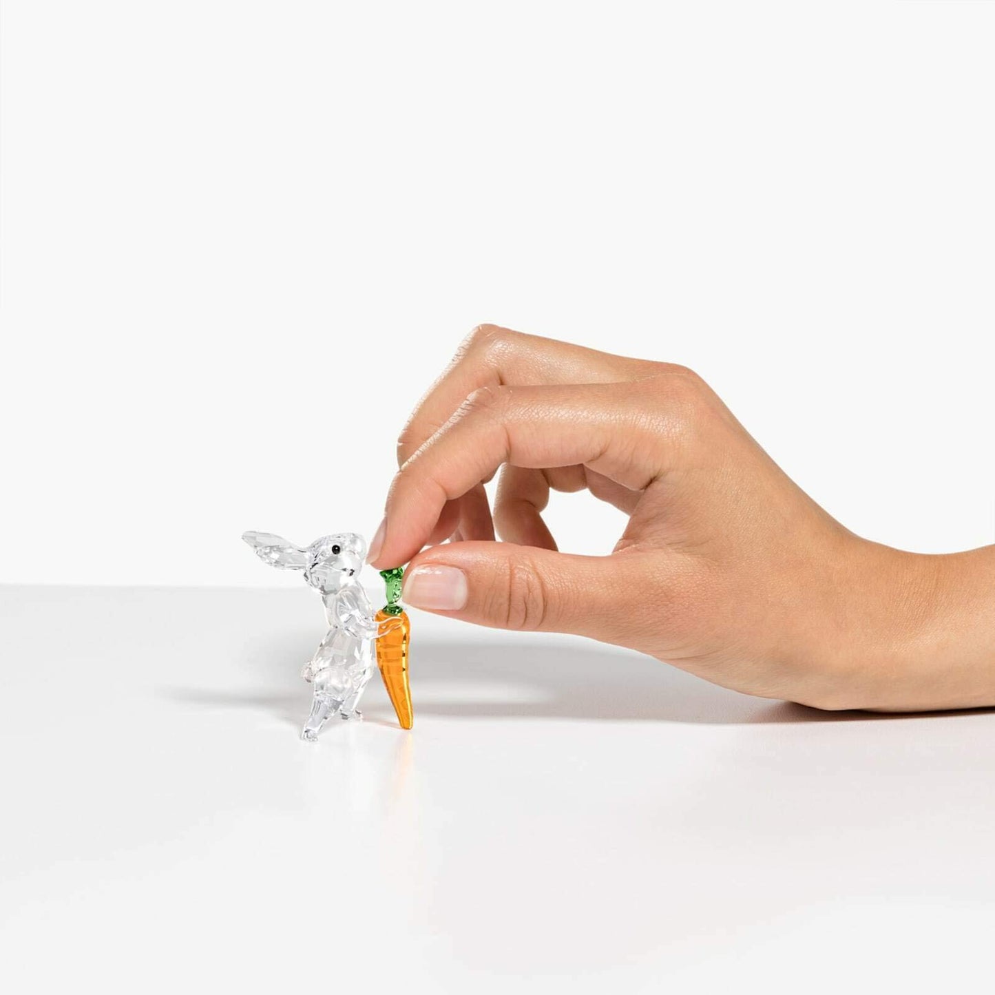 Swarovski Rabbit With Carrot, Clear, Orange