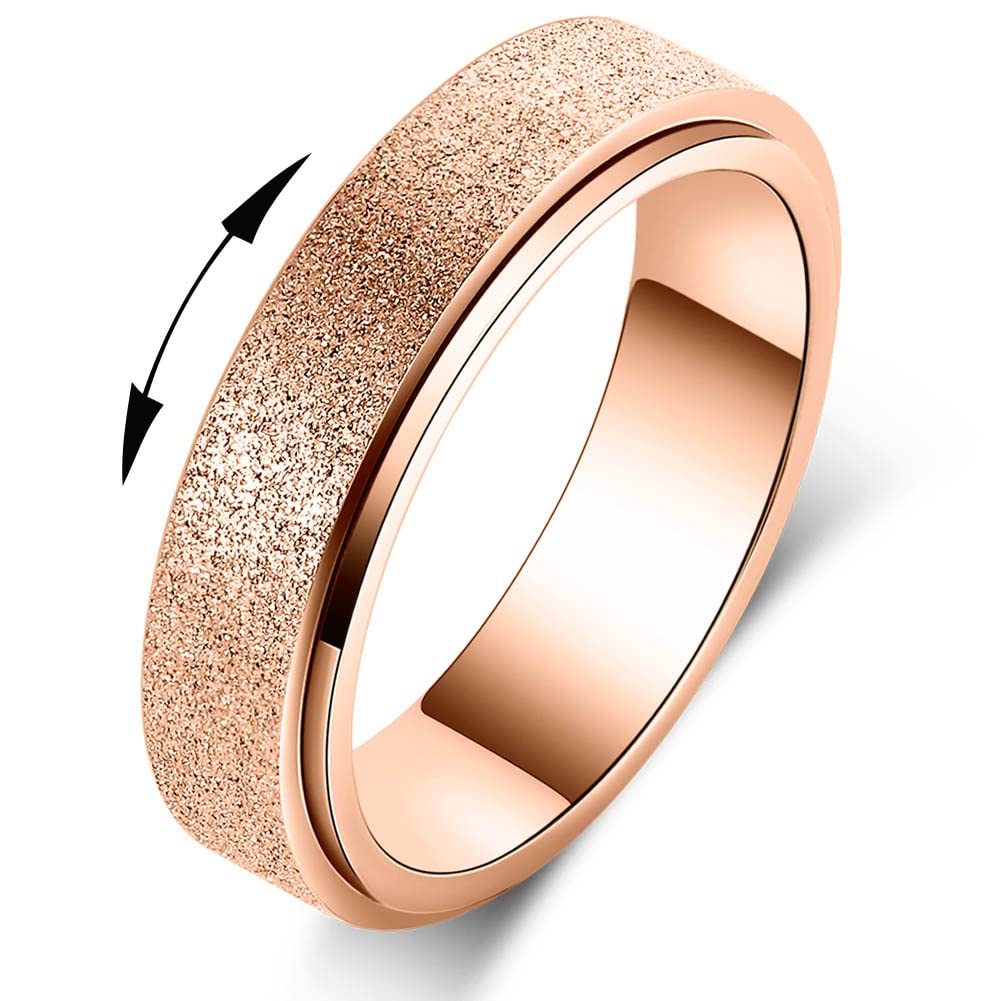Mhwtty Anxiety Ring For Women Fidget Toys Adults Spinner Ring Anxiety Relief Items Fidget Rings For Anxiety Fidget Rings Anxiety Toys Anxiety Relief Ring Toys Fidget Spinner Ring Men Kids Fidget Toys
