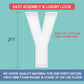 2Ft Letter Y Mosaic Balloon Frame Letter Diy Fillable Letters Kit For Birthday Party Wedding Backdrop Decor