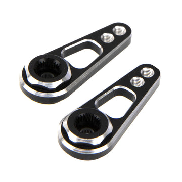 2Pack Vgoohobby Aluminum Alloy RC Double Hole 25T Steering Servo Arm Horn Compatible with Recat Axial SCX10 90046 Traxxas TRX-4