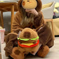 Popotato Realistic Capybara Burger Plush - 7.87 Capybara Stuffed Animal Plushie - Plushy And Squishy- Cute Toy Gift For Boys A