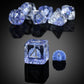 Peacock DND Dice, DNDND Resin Dice Set with Velvet Bag for Dungeons and Dragons D&D Role Playing Games and Tabletop Games(Peacoc