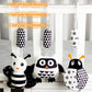 Kakiblin Baby Hanging Toy,3 Pack Black And White Baby Toys For 3 6 9 12 Months, High Contrast Hanging Baby Toys,Plush Soft Stroller Rattles Toys For Boys And Girls(21Cm, Ladybug,Bee & Owl)