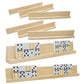 Domino Racks Set Of 8, Mexican Train Dominoes Trays, Wooden Domino Holders For Mexican Train, Chickenfoot Combo, Mahjong And Other Dominoes Games13.97 X 2 X 1.18 Inches - Dominoes Not Included