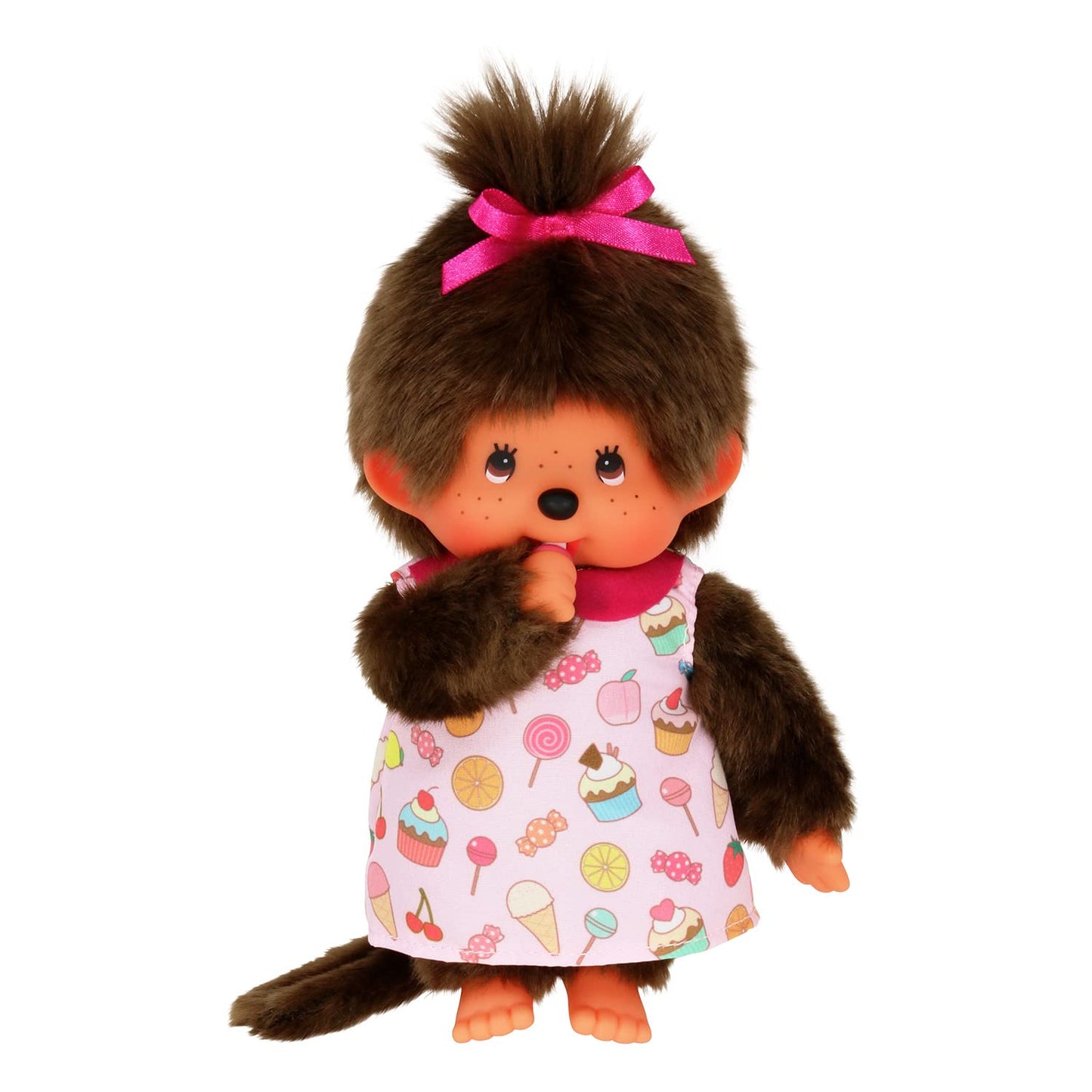 Bandai - Monchhichi - Monchhichi Pop & Candy Plush - Iconic 80s Plush - 20cm Soft Plush Toy for Children and mature-themeds - SE233861