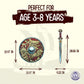 Liontouch - Viking Foam decorative replica blade & Shield | for Kids Aged 3-8 Years | Chief Haralds Medieval Set for Little Warriors & Berserkers Pretend Play | Safe Weapon Accessories for Boys Dress Up & Costumes
