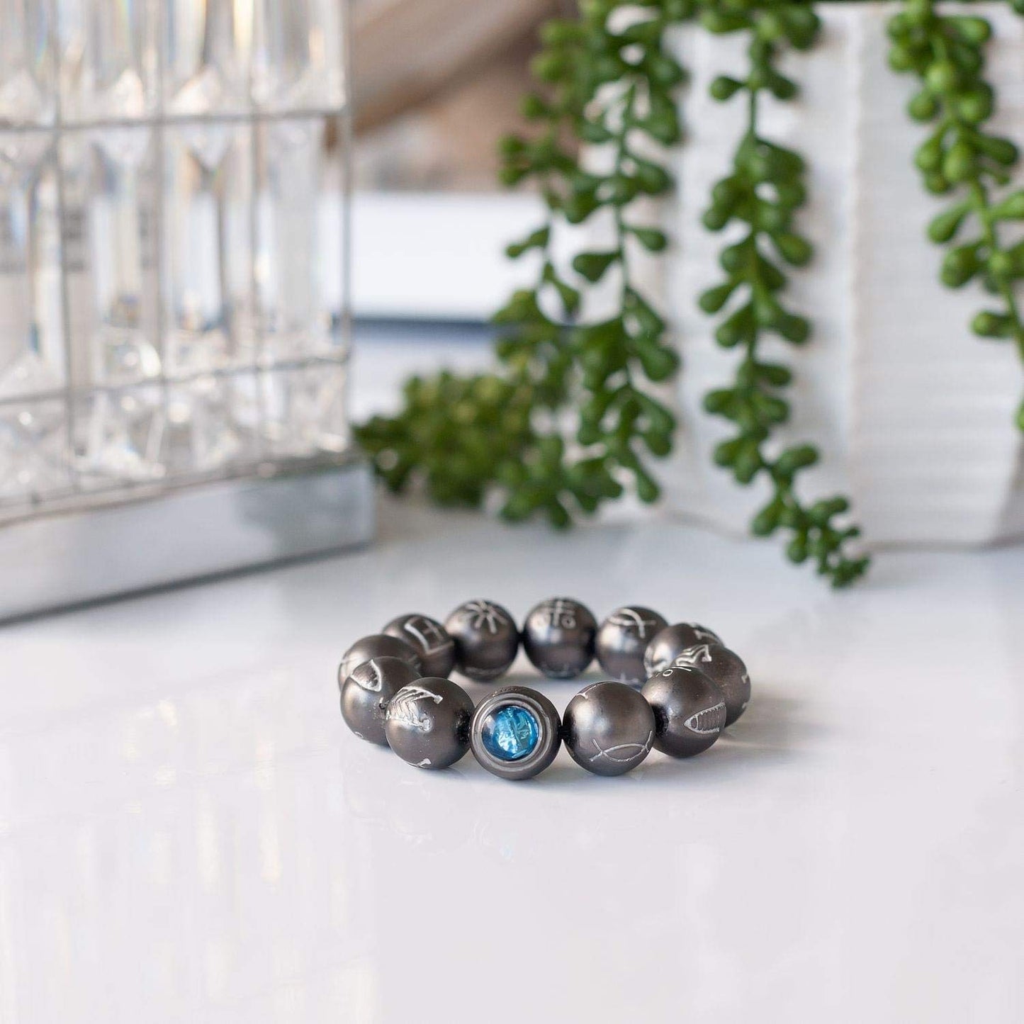 Black Panther Kimoyo Bead Bracelet, Blue