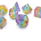 Dice DND Dice Set Glitter Rainbow Dice Fit Dungeons and Dragons D&D RPG Role Playing Game Pathfinder MTG Table Game Transparent