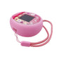 Xcivi Silicone Cover And Lanyard For Tamagotchi Pix Virtual Interactive Pet Game Machine, Silicone Shell Compatible With New Tamagotchi Pix (Pink)