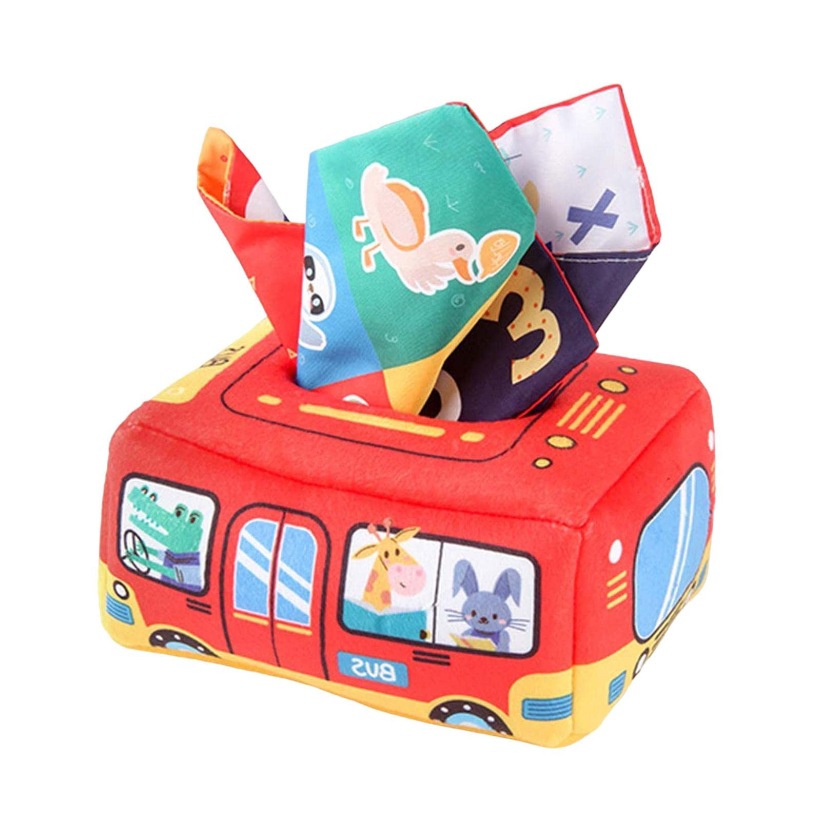 Secret Desire Montessori Tissue Box Toys Juggling Scarves For Children Infant Car|Developmental Baby Toys