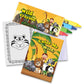 ArtCreativity Zoo Animal Mini Coloring Book Kit (12 Sets) Each Set Includes 1 Small Color Book and 4 Crayons- Zoo Theme Party Fa