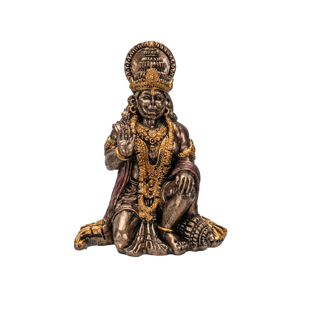 Pacific Giftware Hindu God Hanuman Miniature Statue Resin Figurine