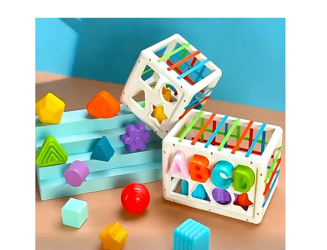 Little Fingers Toy Set For Kids | Early Learning Toy For Toddlers (Shape Sorter With Bands)