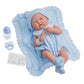 Anatomically Correct Real Boy Baby Doll | 15' All-Vinyl Baby Doll | Jc Toys - La Newborn | Made In Spain | Comes With Blue Knit Outfit And Accessories | Designed By Berenguer | Ages 2+