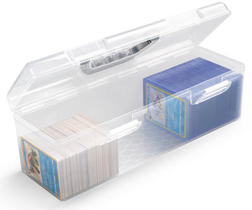 Sunezlgo Storage Box For Toploader, Trading Card Storage Box, Card Storage Box Plastic, Playing Card Case, Large For Toploaders 200 Cards 750, Fit For Toploader And Standard Card