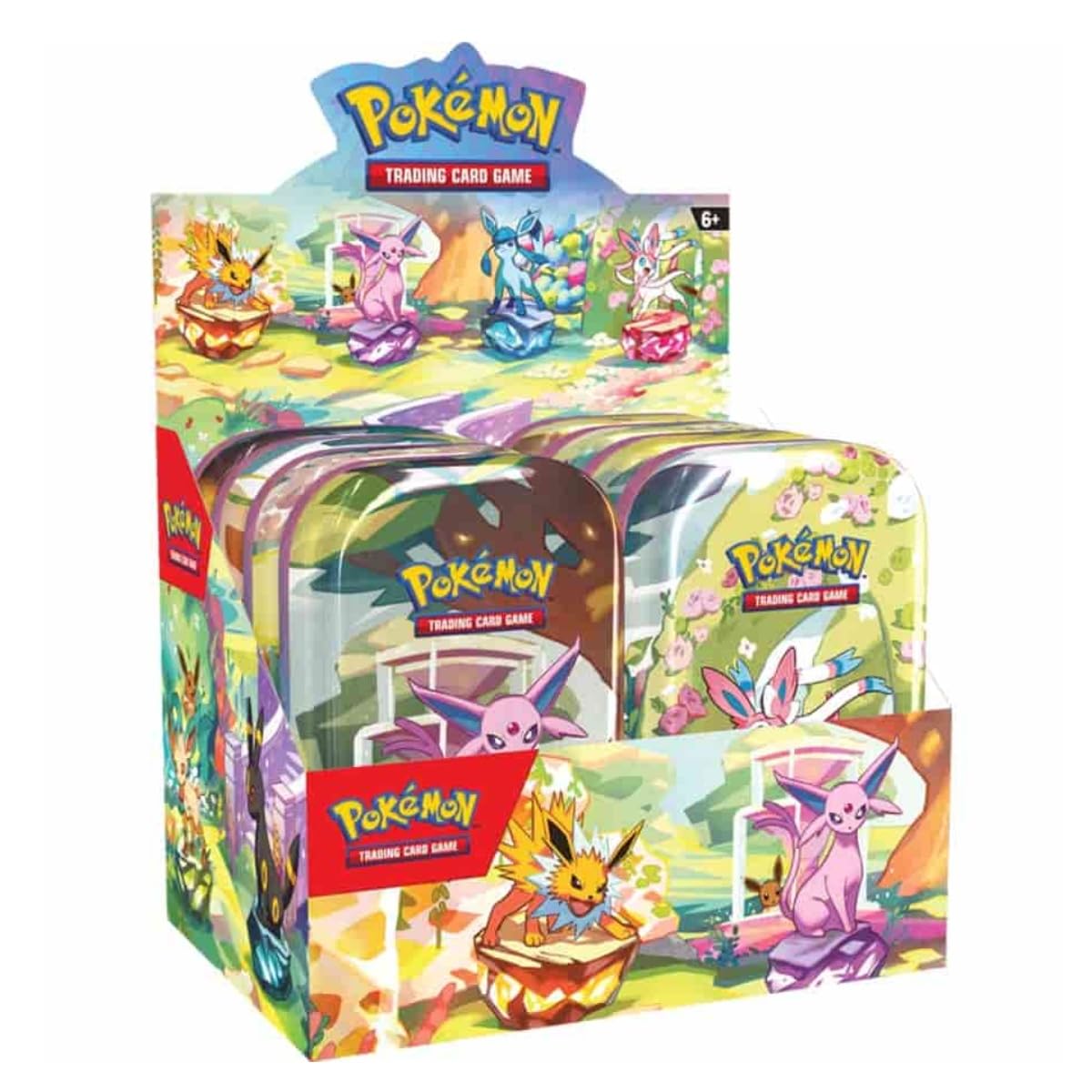 Pokemon Tcg: Scarlet & Violet: Prismatic Evolutions Mini Tin Display (8Ct Display)