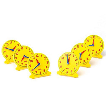 Didax Educational Resources, 5, 12 Hour Student Clock, Set of 6, Multi, 211550