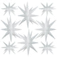 Toniful 8 Pcs White Star Foil Balloons Large Star Balloons White Explosion Star Mylar Balloons For Party Backdrop Christmas New