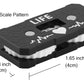 Life Counter Twin Digits Dragon Scale Pattern Designed 2 X 4 Cm (0.787 X 1.57 In) For Cedh Game And Other Mtg Dual Game Made Of