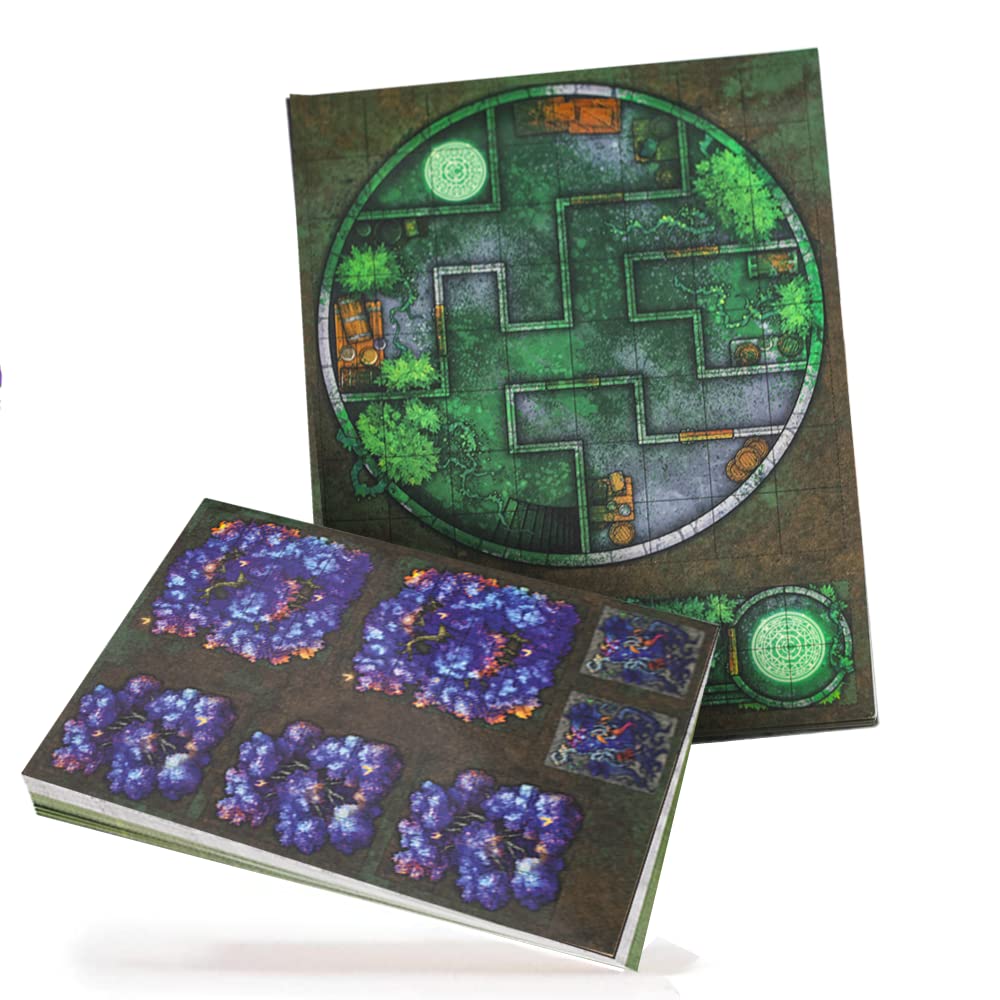 DUNGEON CRAFT Fey Forest 2D Terrain Set - Multicolor Cardstock for TTRPG Adventures