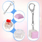 6pcs Keyboard Fidget Toy, Clicky & Silent Fidget Keyboard Keychain Multicolored Mechanical Keyboard Fidget Funny Button Fidget T