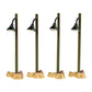 2005 Rustic Street Lamps Lighted Village Accessories Set Of 4