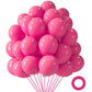 Lovestown 110Pcs Pink Latex Balloons, 12 Inch Pastel Pink Light Helium Round Balloons With Ribbon For Engagement Birthday Baby Shower Wedding Decoration Gender Reveal Party Decorations