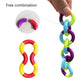 Sensory Fidget Toys - 6Pcs Multicolor Twisty Fidget Toys For Adults,Boys,Girls For Relaxation,Anxiety Stress Relief,Decompression-Squeeze, Twist, Chain Spinner Alternative Gift