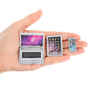 Kifmurase 3 PCS Dollhouse Mini Laptop Tablet Phone Miniature Dollhouse Accessories  1:12 Doll House Decoration Simulation Accessories for Doll Miniatures Play Set (Silver)