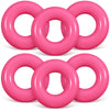 JellyArch 6 Pcs Inflatable Pool Floats 24 Inches Swim Tube Bulk for Adults Swimming Ring Pool Floaties for Beach Party Decoratio