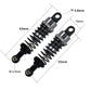65mm Aluminum rc shock absorber damper Replacement A949-55 for 1/18 wltoys a959 a969 a979 k929 upgraded parts 4pcs/set(Titanium)