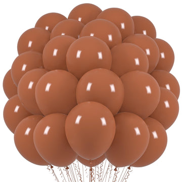 Voircoloria Coffee Brown Balloons, 66Pack 12Inch Tan Latex Party Balloons For Wedding, Birthday, Graduation, Bridal Shower, Baby