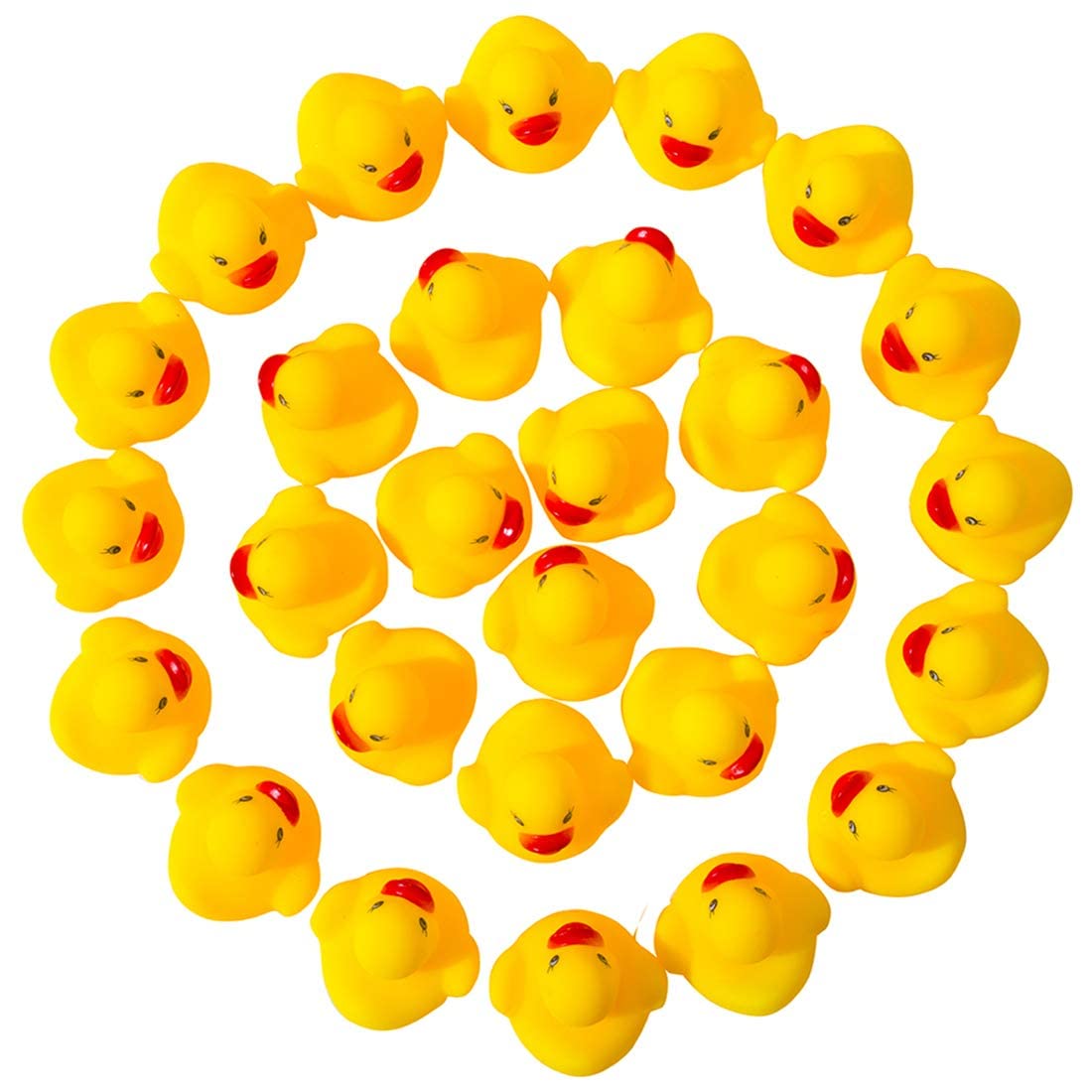 Dztian 51-Pieces Float & Squeak Mini Rubber Duck Baby Bath Ducky Sound Showertoys For Kids Celebrate The Joy Of The Children