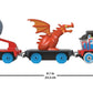 Thomas & Friends Diecast Toy Train Medieval Thomas Push-Along Engine with Boulder Launcher for Preschool Kids Ages 3+ Years