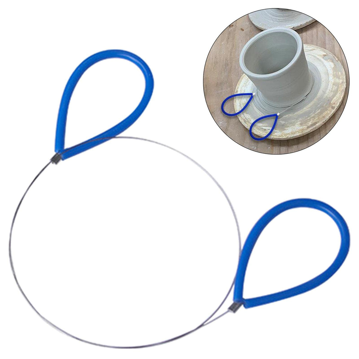 Bnf Clay Cutter Wire With Blue Rubber Handle Cutting Tool For Pottery Tool Crafts | Sculpting, Molding & Ceramics | Ceramics & P