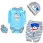 Reborn Baby Dolls Clothes Boy Blue Outfits For 20'- 22' Reborn Doll Boy Clothing
