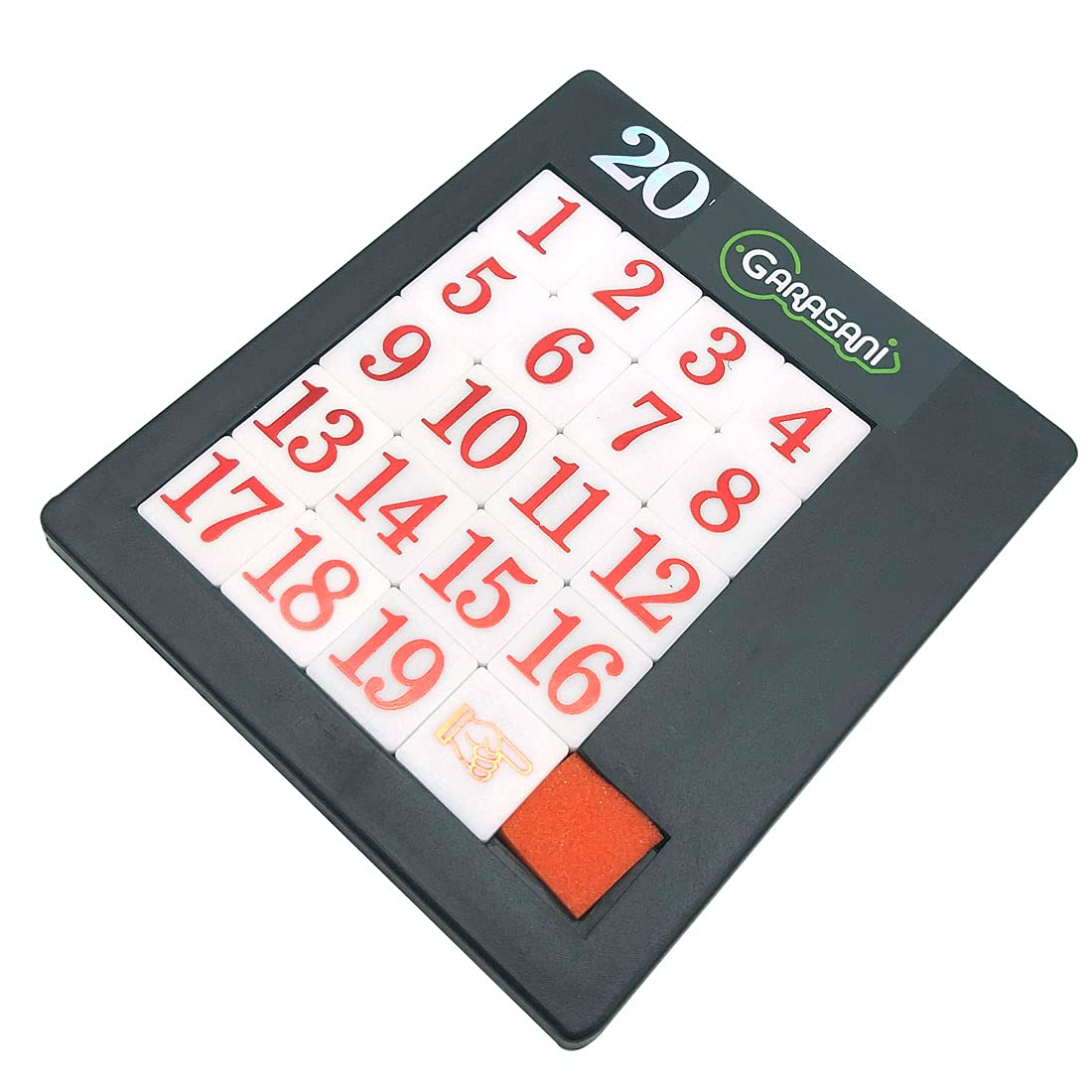Number Slide Puzzle Brain Teaser Iq Game (19 Number)
