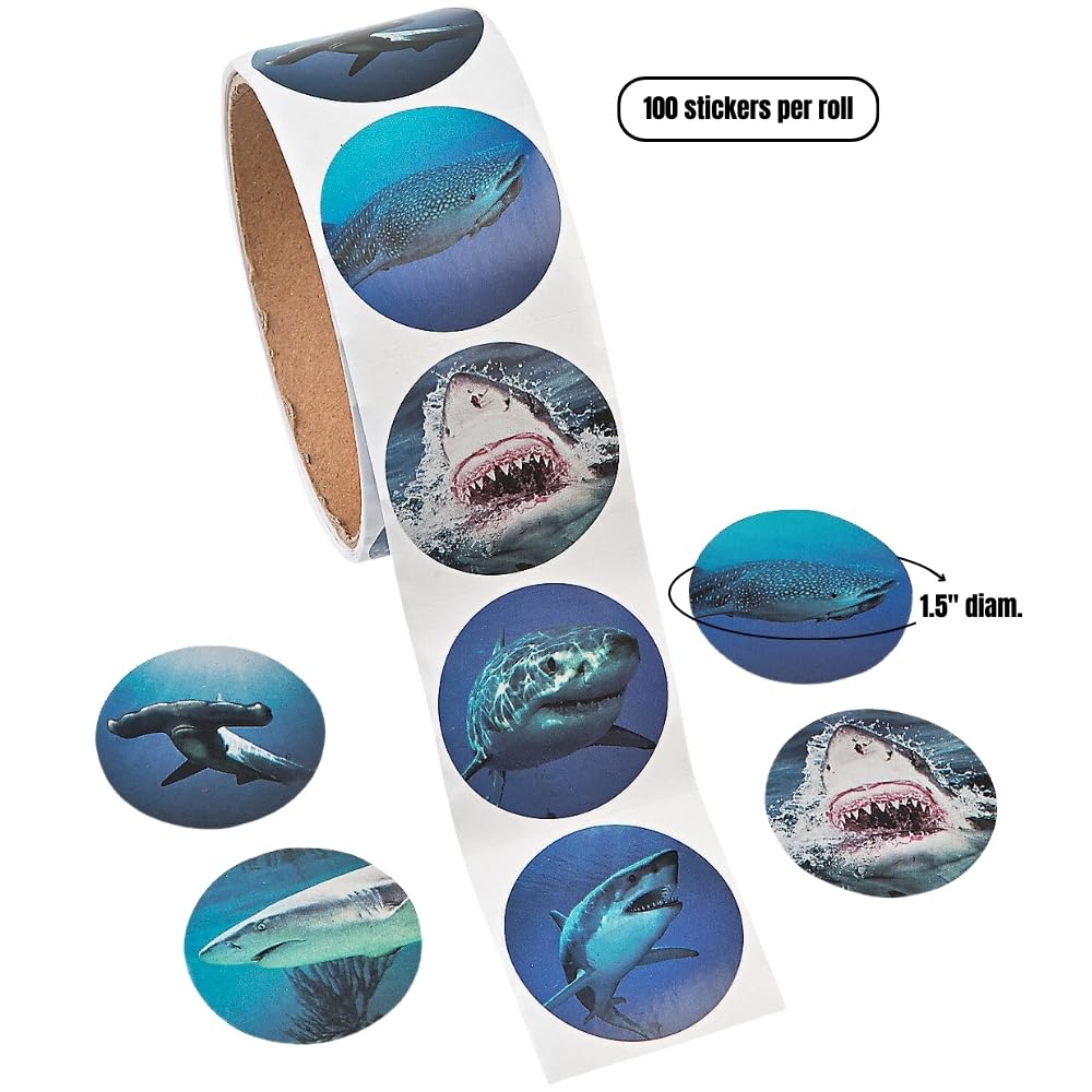 Shark Photo Realistic ROLL Sticker - Stationery - 1 Piece
