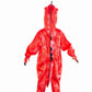 Dearsun Child'S T-Rex Dinosaur Costume Dinosaur Costume For Kids Fancy Dress Costume Hooded Romper Jumpsuit (Xs/90, Red)