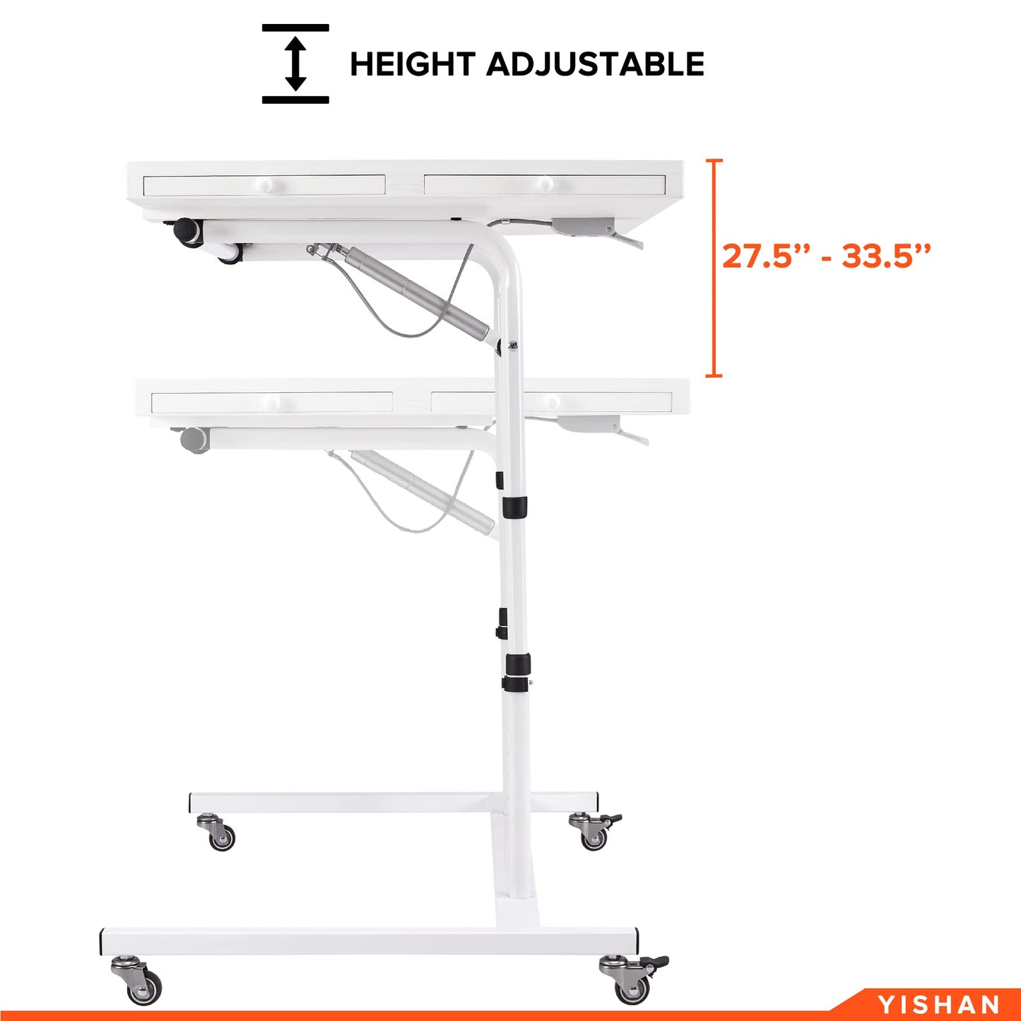 YISHAN Tilted Jigsaw Puzzle Board with Cover for 1000 Piece Puzzles  Movable Jigsaw Puzzle Table with Drawers for mature-themeds Children  Angle Height Adjustable  enhanced Rubber Wheels