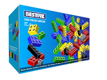Bestoyz 1000 Pieces Building Blocks, Bulk Classic Building Bricks Toy, Big Box Of Basic Bricks, Compatible With Major Brands, Ed
