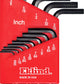 Eklind Tool 10113 Hex-L Key Allen Wrench - 13Pc Set Sae Inch Sizes .050-3/8 Short Series