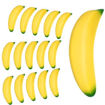 Kasyat 15 Pieces Banana Stress Toys Stretchy Bananas Stress Toys Banana Pu Toys Relief Banana Stress Balls Tiny Party Supplies For Stress Relief Party Favors (3.94 Inches)