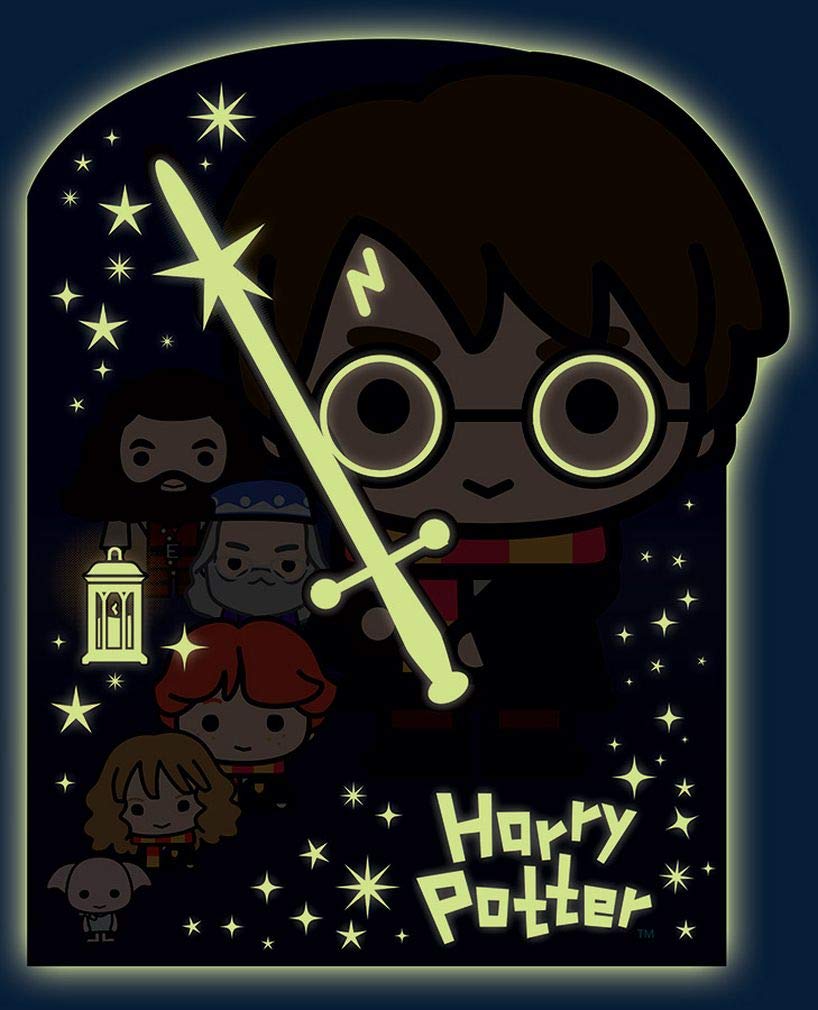 Playhouse Glow In The Dark Harry Potter Chibi 28-Piece Die-Cut Shaped Mini Puzzle For Kids