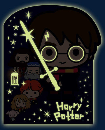 Playhouse Glow In The Dark Harry Potter Chibi 28-Piece Die-Cut Shaped Mini Puzzle For Kids