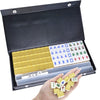 drizzle Gold Travel Mahjong Mini Set 20mm with Instructions - Portable 146 Tiles - for Beginners with 4PCS Racks 2 Pounds - Chinese Mah-Jong Game ??