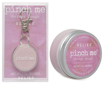 Pinch Me Therapy Dough Locket Combo - Holistic Aromatherapy Stress Relieving Putty - .3Oz Clip-On Locket Scent + 3Oz Dough Relie