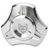 FREELOVE Metal Fidget Spinner for mature-themeds  Stainless Steel Heavy Spinning Toys  Small Mini 4th Fox Hand Gyro  Bearing enhanced Long High Spin Fidget Block  CNC Silver