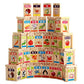 Guaishou Wooden Learning Blocks - Educational Domino Toy Set for Kids, 100pcs, Fruits & Animals Recognition, Model TOY0179