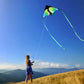 Honbo Huge Kites For Kids & Adults, Beginner Kite,Easy To Fly, The Easiest Single Line Beach Kite, With 300Ft String Kite Handle (Green)